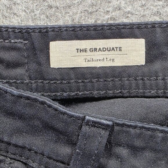 AG Adriano Goldschmied Jeans Mens 32x34 Black The Graduate Tailored Leg Denim - Picture 4 of 9